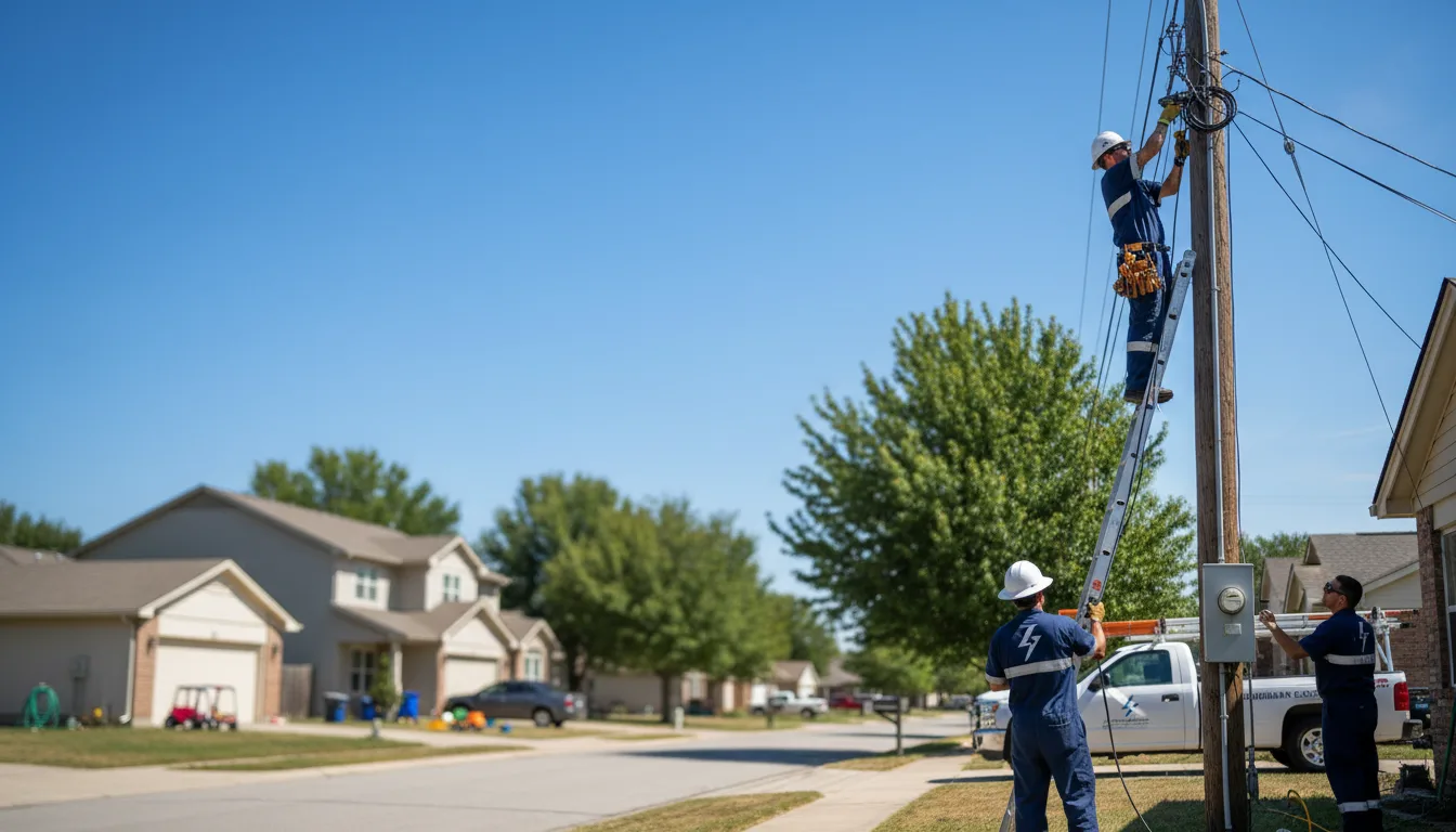 Residential electrician providing installation services in Rembert, SC